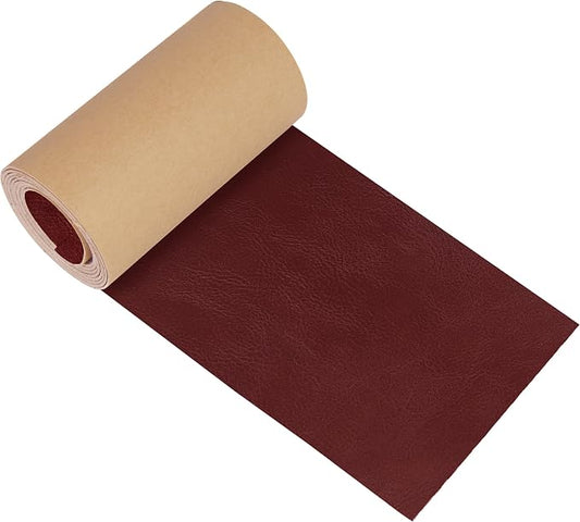 NPBAG Leather Repair Patch Kit 4 x 50 Inches, Self-Adhesive Leather Tape Upholstery Vinyl Sticker for Couches, Sofa, Furniture, Car Seats, Bags, Jackets (Crazy Horse)