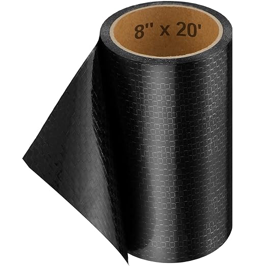 Frienda 7.87 Inches x 20 Feet RV Underbelly Tape RV Underbelly Material Corrugated Waterproof Flex Belly Tape Thick Adhesive Patch Sealing Mobile Home Camper Travel Trailer Tear Repair