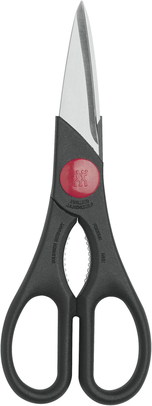 ZWILLING Twin 7.9-inch Kitchen Shears, Heavy Duty Multi-Purpose Scissors with Forged Stainless Steel Blades, Built-In Bottle Opener & Soft Grip – Dishwasher Safe for Meat, Poultry, Herbs & BBQ