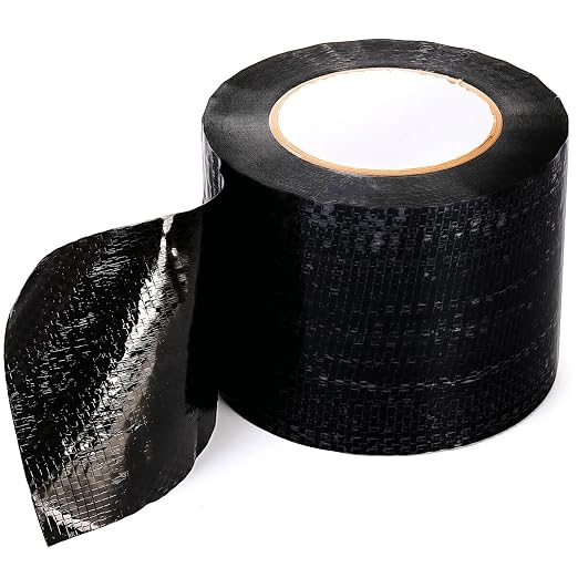 ZEAYEA RV Underbelly Tape, RV Underbelly Material Thick Tape, Mobile Home Camper Trailer Adhesive Mend Belly Tapes for Bottom Repair Patch Underbelly Holes, 4 Inch x 66 Feet