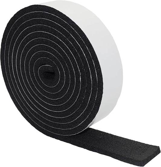 DOBTIM Pipe Insulation Foam Wrap Tape, Self Adhesive with High Resilience for Pipe Insulation Wrap 13 Ft Long x 2 Inch Wide x 3/8 Inch Thick