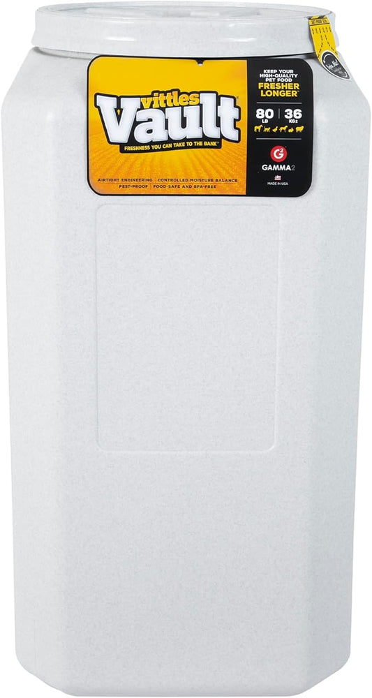 Gamma2 Vittles Vault Pet Food Storage Containers - Sealed Dog and Cat Food Storage Container, Fits up to 80lbs, Made in the USA - [14" L x 28" H]