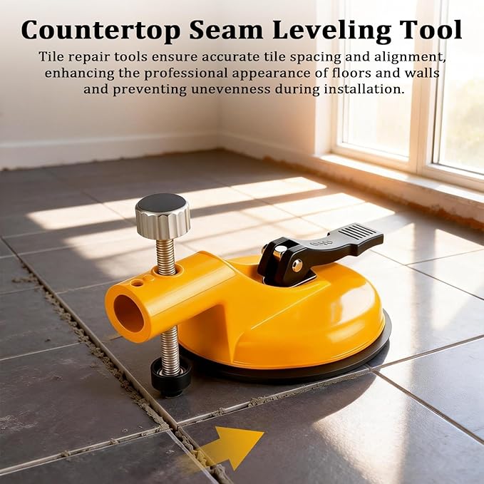 Adjustable Height Setter, Professional Countertop Leveling Lool, Countertop Leveling Tool for Flooring Gap Fix, Stone Slab Alignment, Repair & Seam Leveling
