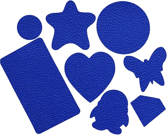 8 Pieces of Self-Adhesive Leather Repair Patches Tape Stickers for Sofas, Bags,Furniture,Car Seats,Waterproof and wear-Resistant (Royal Blue)