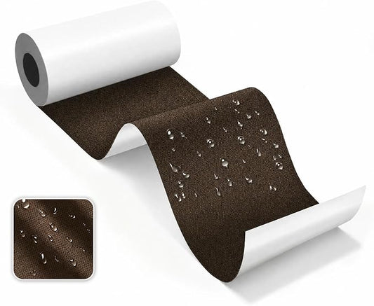Canvas Repair Tape, Heavy Duty Waterproof Self-Adhesive Fabric Repair Patch for Tent, Sofa, Boat Covers, Chairs, Awning & Camping Outdoor Gear, 3"x79", Brown