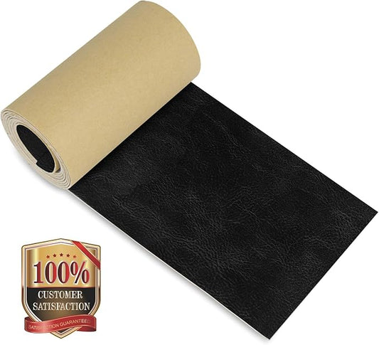 NPBAG Leather Repair Patch Kit 4 x 50 Inches, Self-Adhesive Leather Tape Upholstery Vinyl Sticker for Couches, Sofa, Furniture, Car Seats, Bags, Jackets (Crazy Horse)