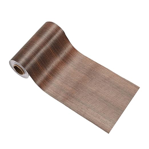 PATIKIL Wood Grain Tape 4.7" x 32 ft, Self-Adhesive Wood Texture Repair Tape Realistic Wooden Effect Patch for Furniture Cabinets Floor Walls, Ebony