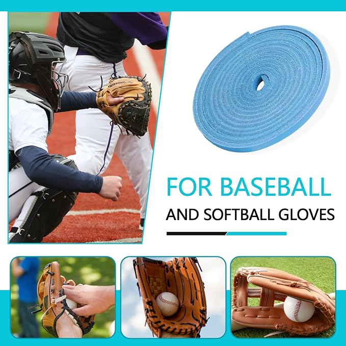 Baseball Glove Lace, Mitt Lace Repair Kit Softball 2 Leather Laces and 2 Lacing Needles for Catcher's Glove