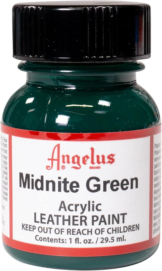 Angelus Acrylic Leather Paint, 1 Fl Oz (Pack of 1), Midnight Green
