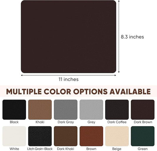 Leather Repair Patch Self Adhesive,8.3″ x 11″ Vinyl Patch Kit,Leather Repair Kit for Furniture,Car Seat,Couch,Office Chair.（Dark Brown）