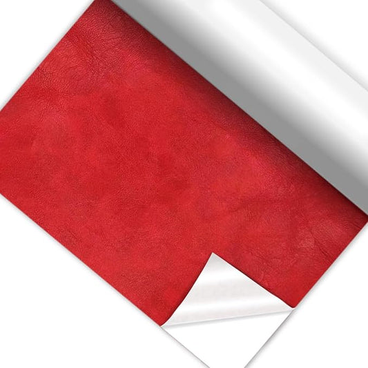 Self Adhesive Faux Leather Repair Patch,1Roll 15x78 Inch Leather Repair Tape for Furniture,Couch Tape for Couches,Bed,Car Seats,Chair,Red