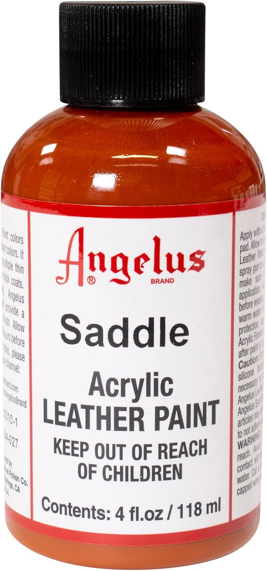 Angelus Acrylic Leather Paint, 4 Fl Oz (Pack of 1), Saddle