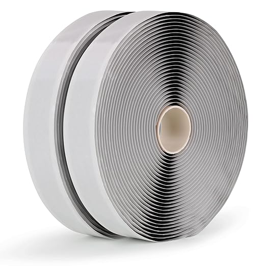 LLPT Butyl Tape Black 3/4 Inch x 33Ft 2 Pack Tight Seal for Leak Proof EPDM RV Repair Window Glass Boat Sealing Roof Pipe Patching(BST342)