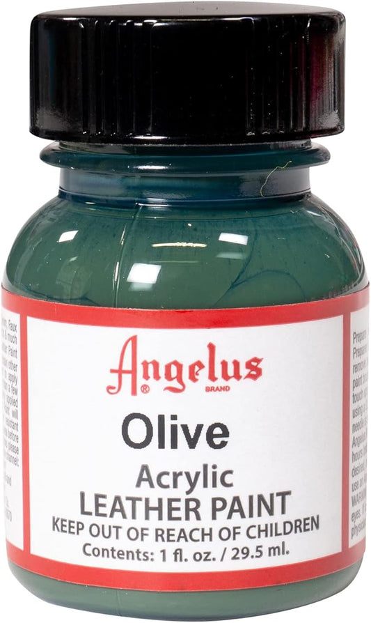 Angelus Acrylic Leather Paint, 1 Fl Oz (Pack of 1), Olive