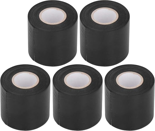 5pcs Air-Conditioner Pipe Tapes Oil- Tube Pipe Wrapping Tape Protective Tape Leakage Repair 6cm Width (Black)