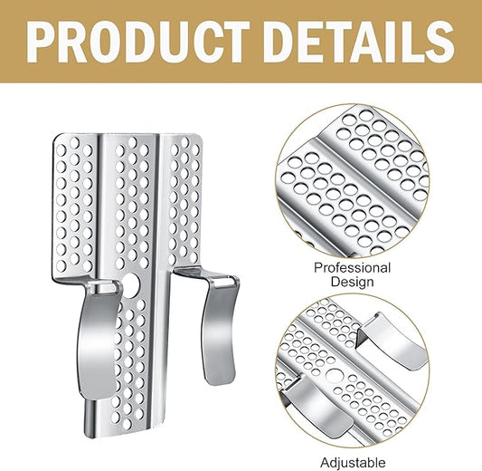 moonoom 32 Pack Drywall Repair Clips, 1/2 inch Drywall Fastener Clip with 64 Screws, Stainless Steel Wall Patch Clips for Damaged Walls Repairing