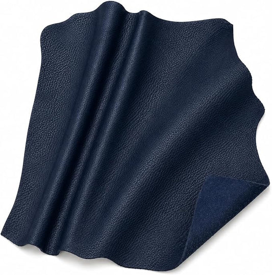 Reed Leather Hides - Cow Skins (12 X 24 Inches 2 Square Foot, Navy) | Arts and Crafts