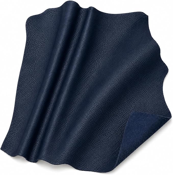 REED Leather HIDES - Cow Skins (40 Square Foot, Navy) | Arts and Crafts