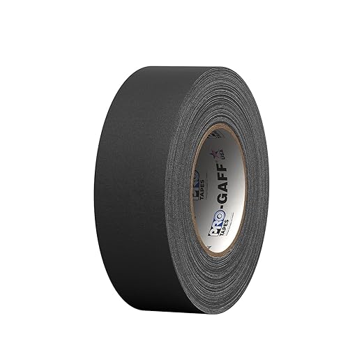 Pro Gaffer Gaffers Tape, 2 in x 55 yd, Black