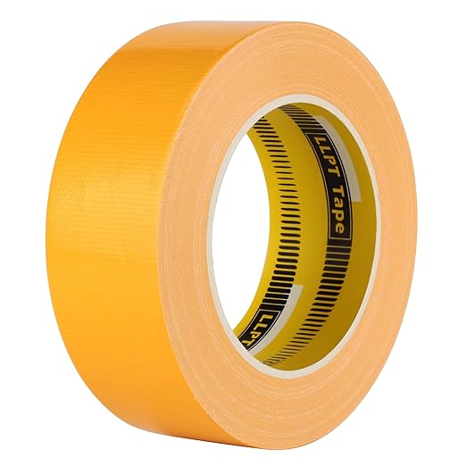 LLPT Duct Tape Premium Grade 1.6 Inches x 108 Feet x 11 Mil Easy Tear Residue Free Strong Adhesive Color Yellow (DT407)