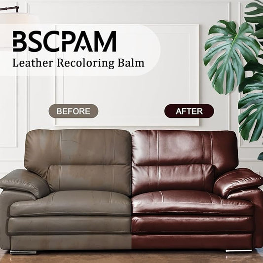 12oz Leather Recoloring Balm & 3.4oz Mink Oil Leather Conditioner kit,Dark Gray Leather Color Repair Kits for Couches, Leather Couch Paint Scratch Repair for Furniture Car Sofa Shoes Leather Dye