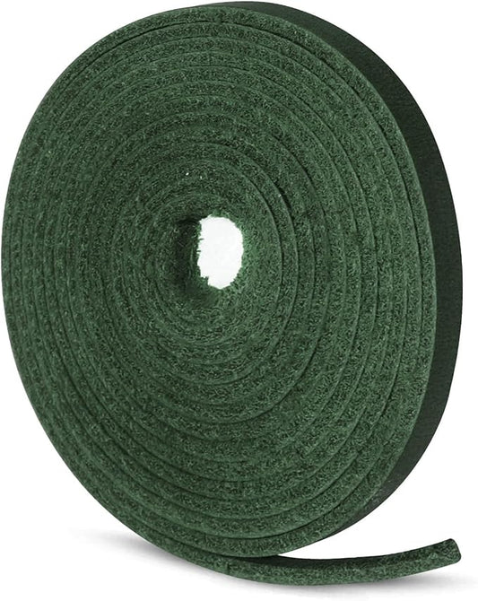 Ringsun 1/8 Inch Wide Flat Leather Strips for Crafts, Shoe Laces Boot Laces Full Grain Leather Straps Cord String for Crafts, Tooling (2mm Thick 72.5 Inches Long Green)