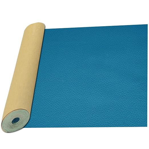 Oversized Leather Repair Tape, Adhesive Repair for Leather,17.7 x 78.8inches, for Sofas, car Seats, Furniture, Bags, Jackets, Armchair Tear Repair Patches (Sky Blue)