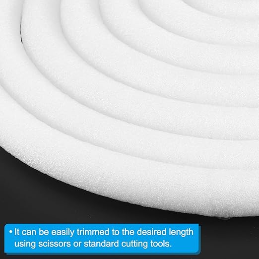 PATIKIL 7/8 Inch x 32.8 Feet Backer Rod for Gaps and Joints, Foam Rope Caulk Crack Joint Filler Roll Seal Weather Strip for Home Construction Car, White