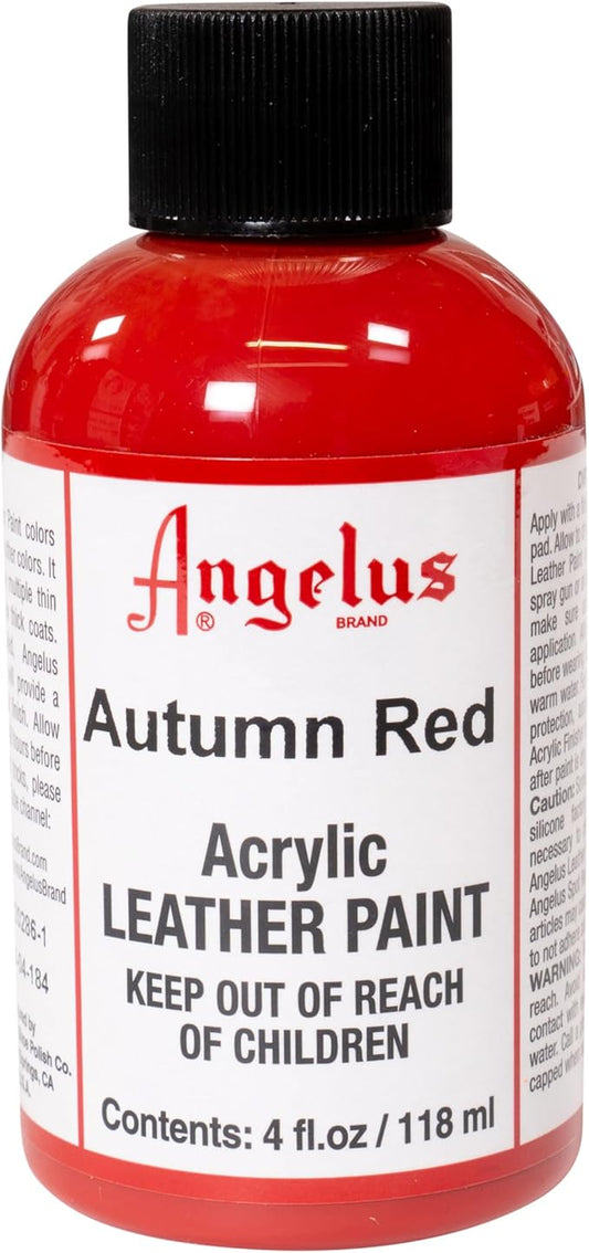 Angelus Acrylic Leather Paint, 4 Fl Oz (Pack of 1), Autumn Red