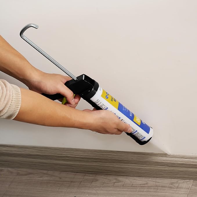 Bates- Caulking Silicone Gun, 10:1 Thrust Ratio, Hand Caulking Guns, No Drip