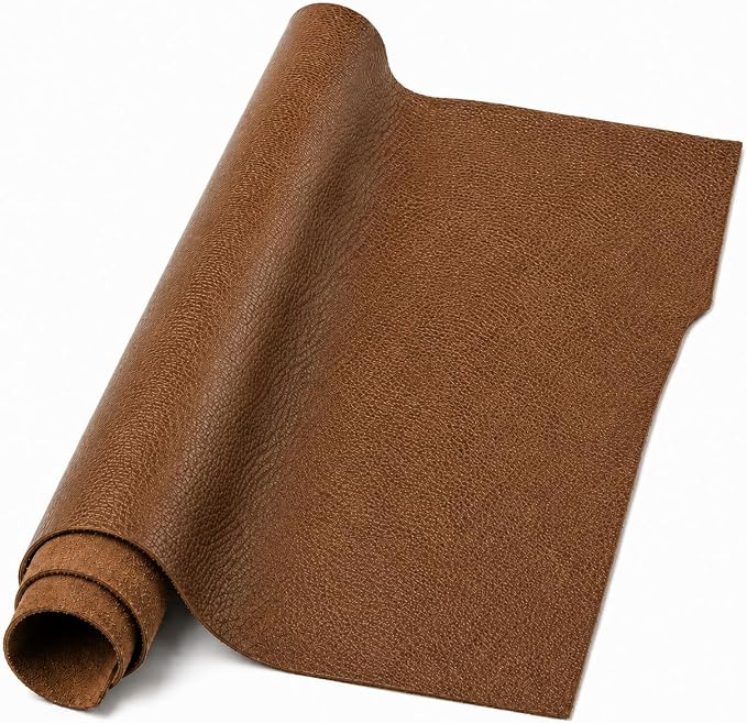 Reed Leather Hides - Cow Skins (12 X 24 Inches 2 Square Foot, Antique Brown)