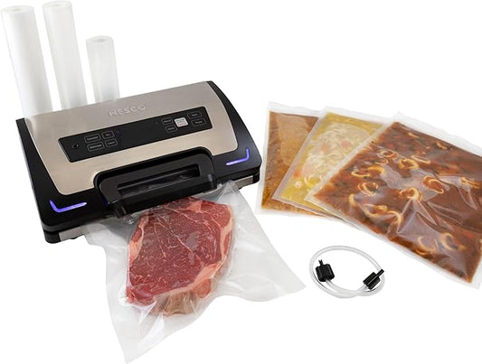 NESCO VS‑22LB Premium Vacuum Sealer for Home Food Storage, Electric Sealing System with LiquidLock™ Technology