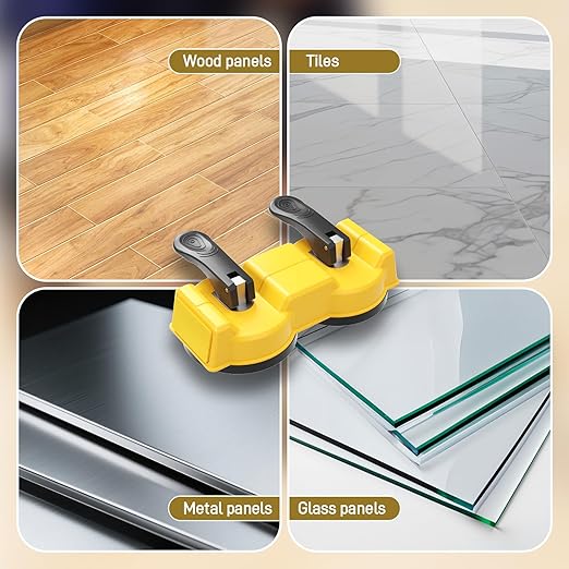 Laminate Floor Repair Kit – Double-Sided Heavy Duty Floor Gap Fixer Tool with Enhanced Suction Cup & 2 Pcs Adhesive Pads for Vinyl Plank, Hardwood & Tile – Close The Gaps, No More Tripping (1pc kit)