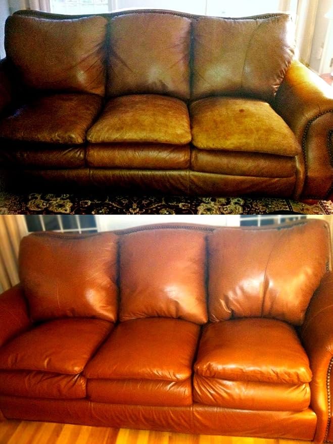 Furniture Leather Max Complete Leather Refinish and Repair Kit/Now with 3 Color Shades to Blend with/Leather & Vinyl Restorer (Wine Blend)