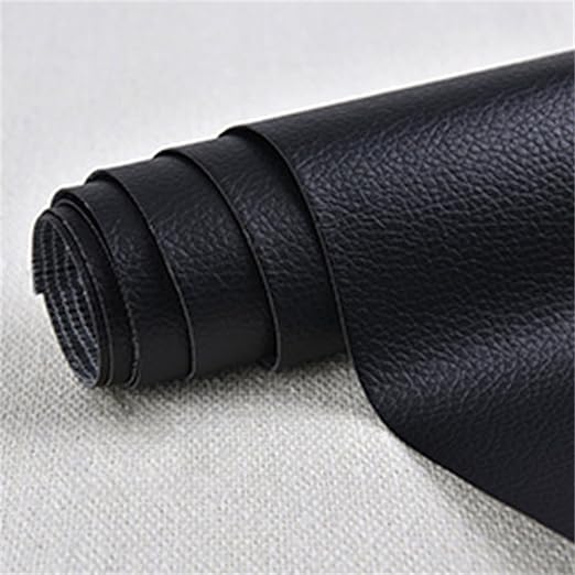 Large Leather Repair Patch for Couches 50 x 137 cm Leather Repair Tape Self,Repair Patch Self Adhesive Waterproof for Couches, Furniture, Kitchen Cabinets, Car Seats Black 5