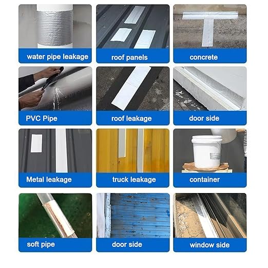 Butyl Tape Waterproof Tape, Aluminum Foil Butyl Seal Tape for Leakage, Butyl Rubber Tape for Reapring for Boat, Pipe Sealing, Roof Crack, RV, Awning, Window Sealing - 8"W x 16'L