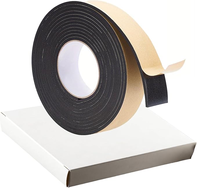 Pipe Insulation Foam Tape, 2 inch x 33 Ft Self Adhesive Insulation Wrap | Foam Pipe Insulation for Hot or Cold Water Pipes, HVAC, AC Line,Winter Freeze Protection, Weather Stripping Tape