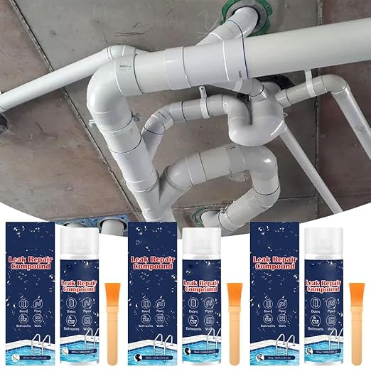 Leak Repair Waterproof Sealant, Clear Sealer Cream and Instant Waterproofing Agent for Concrete Roof Gutter Pipe, Multi-Surface Leak Repair Sealer for Windows Foundations, Long-Lasting Protection