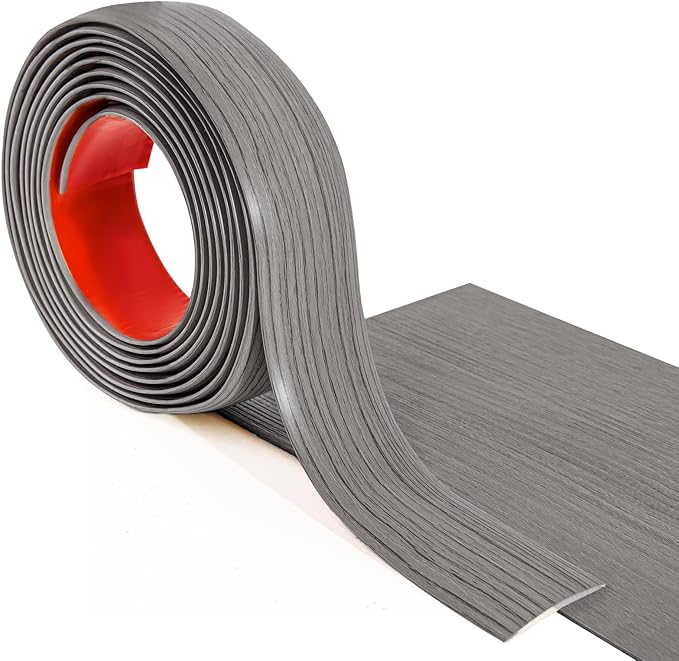 Art3d Self Adhesive Vinyl Strip for Joining Floor Gaps, Carpet Thresholds - 10 FT, 1.57in, Gray (Pack of 2)