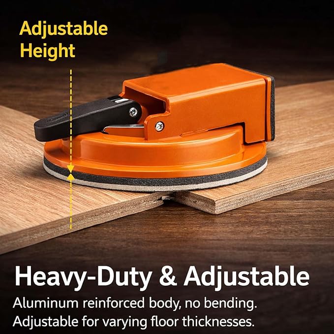 2026 New Floor Suction Repair Tool For Vinyl Plank Flooring,Heavy-Duty Suction Cup Tile Leveler,Adjustable Height Setter & Laminate Floor Gap Repair Tool, Floors Gap Fix And Seam Leveling (2PCS)