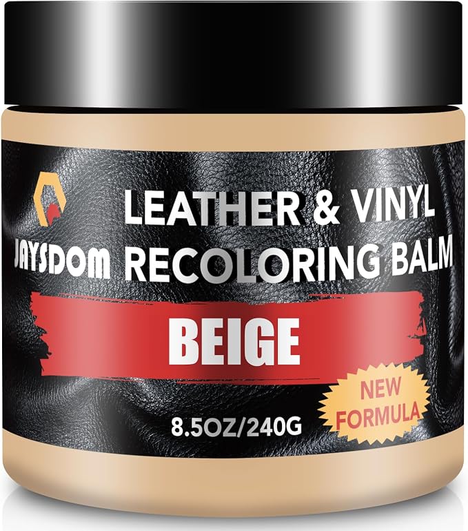 Leather Recoloring Balm – All-in-One Dye, Repair & Restorer Kit for Sofas, Car Seats, Bags, Shoes – Scratch & Fade Remover, Color Restorer Paint