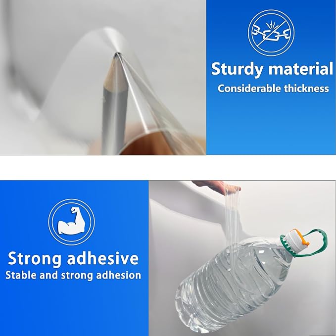WENSSKKU Transparent Window Weather Sealing Tape for Winter,2 Inch x 55 Yards Clear Insulation Seal Tape for Windows and Doors Waterproof Weatherproofing
