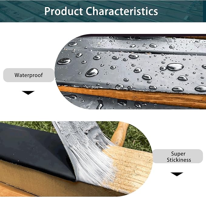 Dongxw 12 Packs Deck Joist Tape, 2" x 50' Waterproof Butyl Joist Tape for Decking 2inch, Flashing Tape Self-Adhesive Joist Tapes for Decks Beams Extend Wood Deck Life