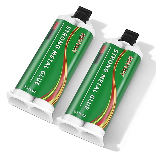 Heavy Duty Metal Glue, Waterproof Epoxy Casting Adhesive, Strongest Welding and Liquid Fillers for Metals Steel Iron Aluminum Plastics Ceramics Cement (Metal Glue 2 Pack)
