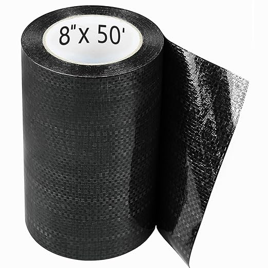 CHUANGSEED RV Underbelly Tape 8'' x 50Ft Flexible Waterproof Fabric Repair Tape, Thick Sealing Patch for Mobile Home Belly, Camper, Travel Trailer, Permanent Bottom Repair