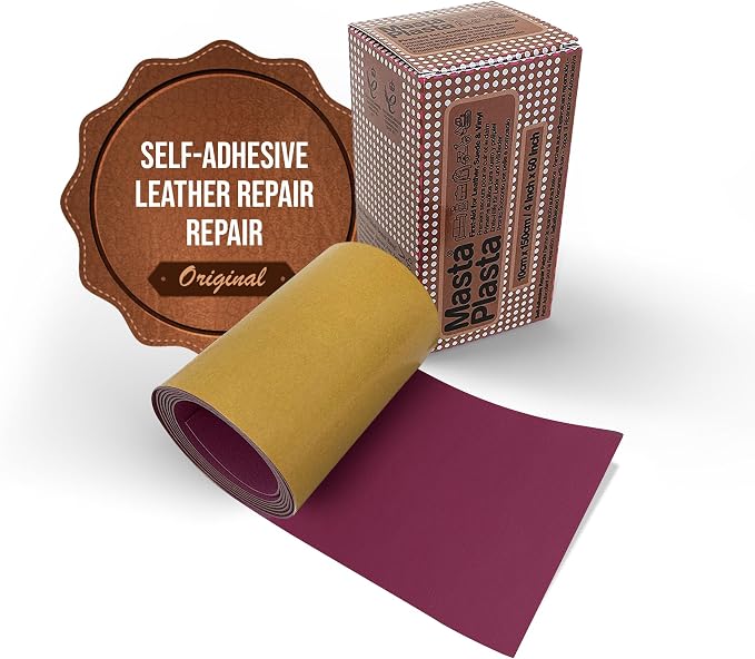 MASTAPLASTA Original Leather Repair Tape - Pink 60" x 4" (150 x 10 cm). Quick and Easy Upholstery-Quality Leather Repair Patch for Couch, Leather Patches for Car Seats