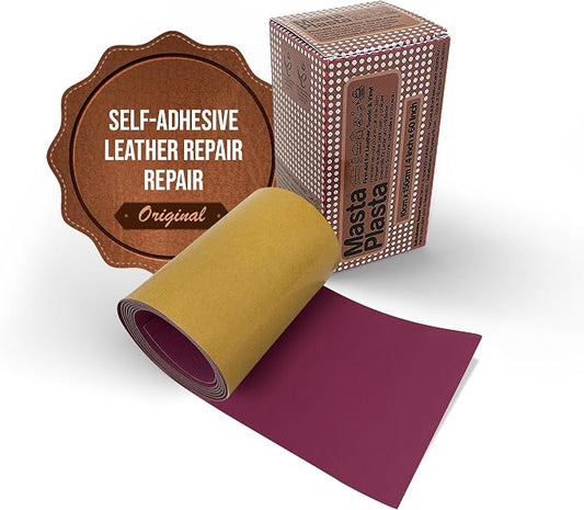 MASTAPLASTA Original Leather Repair Tape - Pink 60" x 4" (150 x 10 cm). Quick and Easy Upholstery-Quality Leather Repair Patch for Couch, Leather Patches for Car Seats