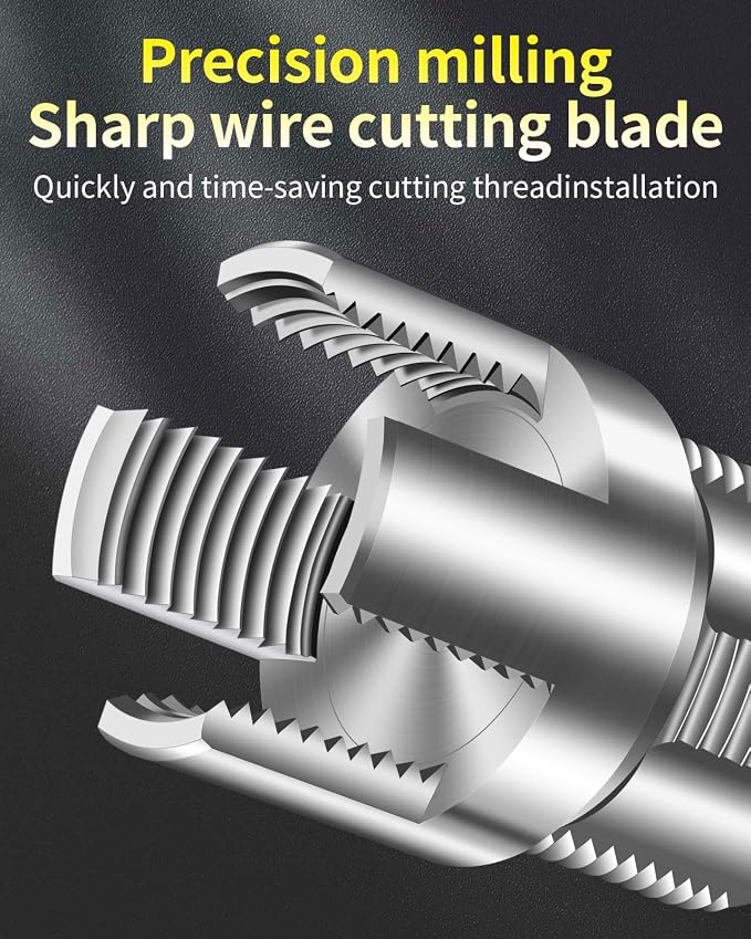 Internal & External Pipe Threading Tool, PVC Pipe Threader, Pipe Threading Tool, 1/2'' 3/4'' Dies Electric Drill Compatible for Home Repair (2PCS) (1/2（DN15))