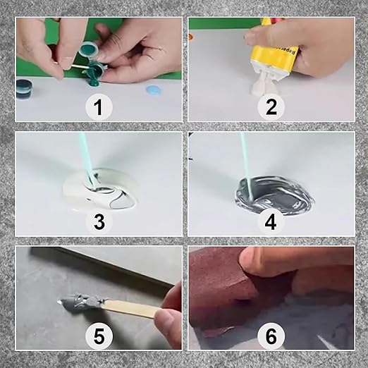 Quick-Drying Tile Repair Glue, Multifunctional Tile Stone Crack Repair Kit, Tile Repair kit for Ceramic Porcelain Floor Wall Tile Repair (1)