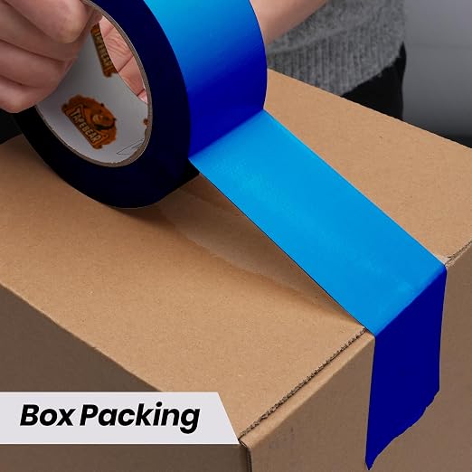 TAPEBEAR Blue Duct Tape Heavy Duty 1.88" x 60FT, Strong Tough Utility Ducting Tape Waterproof, No Residue, Flexible, Hand Tear Binding Tape for DIY, Bundle, Patch, Protect & Repair, 3Rolls